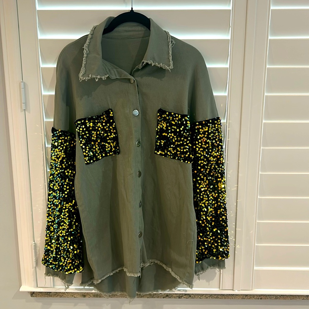 Button Down Sequence Shacket (Shirt/Jacket)
